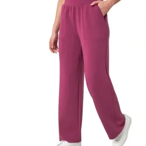 NWT Mondetta Women’s Heavyweight Wide Leg Pant | Raspberry Coulis | Size Medium - Picture 1 of 3